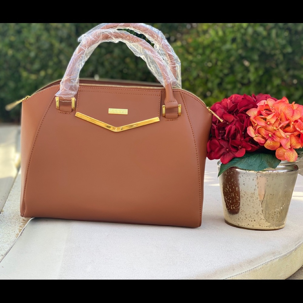 Joy & Iman large geometric shaped Satchel & Clutch